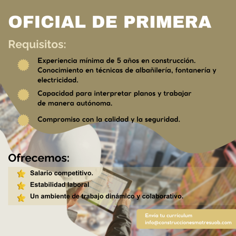 puesto de oficial de primera